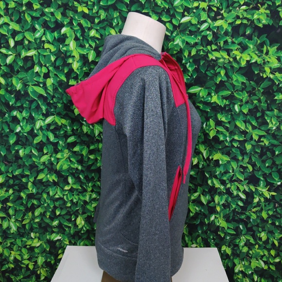 Adidas Climawarm Zip-Up Hoodie(Magenta & Grey) - Picture 4 of 8